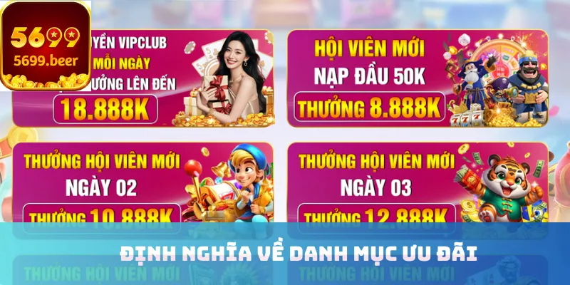 Định nghĩa về danh mục ưu đãi